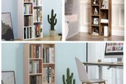 New 7 Compartment Bookcase Display (Colour Choice) - FREE P&amp;P