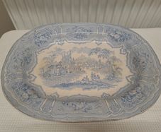 1850s Syria Pattern turkey serving platter