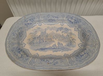 1850s Syria Pattern turkey serving platter