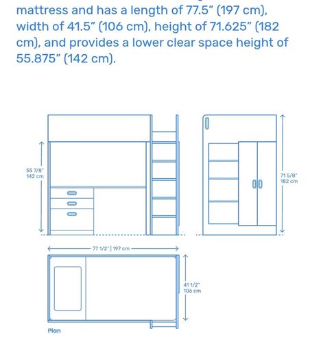 Ikea Loft Bed (incl. mattress)