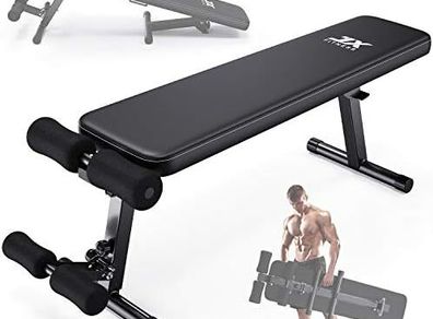 Adjustable Weight Bench Home Gym Weight Lifting & Sit Up Abdominal Bench Flat Exercise Workout Bench