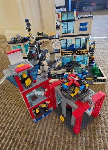 Lego blocks 2 sets + extra vehicles and helicopter
