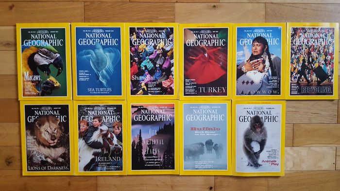 National Geographic magazines x 400 from early 20th century to 2009