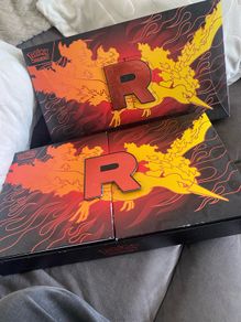 Moltres team rocket boxes (opened)pokemon