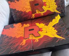 Moltres team rocket boxes (opened)pokemon