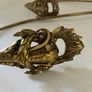 Set of 4 Vintage Ornate Brass French Rococo Swivel Curtain Cranes / Holdbacks Image 3