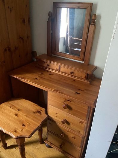 Dressing Table with mirror and stool