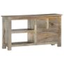 TV Cabinet 110x30x55 cm Solid Mango Wood Image 2
