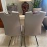 As New - 2 x Classy Grey Sturdy Kitchen Dining Chairs - Can Deliver Image 2