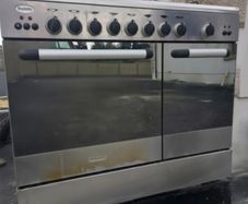 Beumatic Freestanding 90cm dual-fuel cooker