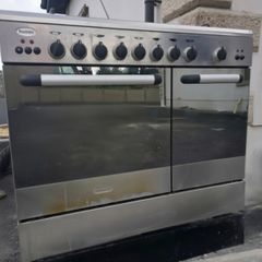 Beumatic Freestanding 90cm dual-fuel cooker