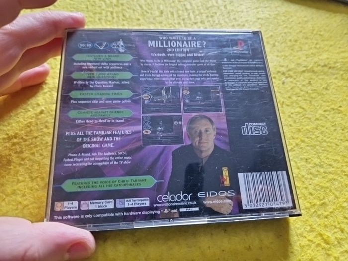 Who Wants to be a Millionaire 2nd Edition PlayStation1 Ps1 PlayStation2 Ps2 Games Original
