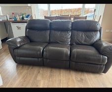 Brown Leather Sofa