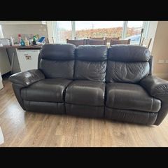 Brown Leather Sofa
