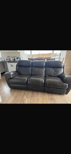 Brown Leather Sofa