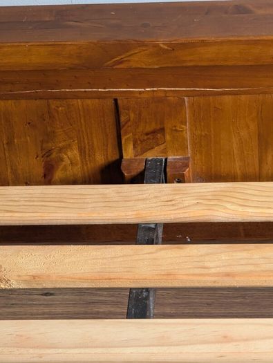 5 ft Bed frame -Dark Wood-EZ Living