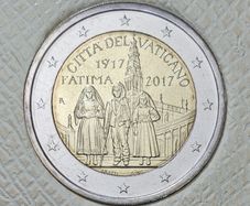 Vatican 2 Euro Brilliant Uncirculated Coin 2017 - Fatima apparitions