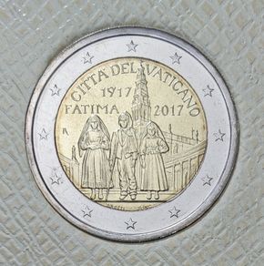 Vatican 2 Euro Brilliant Uncirculated Coin 2017 - Fatima apparitions