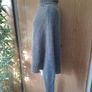 Made in Italy grey cape turtleneck jumper Image 3
