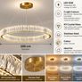 Luxury K9 Crystal LED Chandelier 100cm - New Unused Image 2
