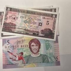 George Best Commemorative 5pd Note 2006 Ulster Bank Mint Condition  Uncirculated
