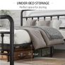 5ft Metal Bed Frame with Victorian Vintage Style Image 3