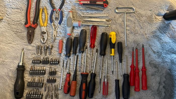 tool box + tools
