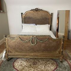 French Antique bergere bed