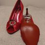 Stunning Pink satin Occasion Shoes NEW Image 9