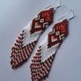 The Terracotta earrings, handwoven Image 7