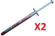 New 2x 1g Silver Thermal Grease Heatsink Compound Paste CPU VGA PC Syringe #479
