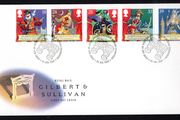 1992 Great Britain Gilbert &amp; Sullivan Commemorative Stamps Royal Mail Addressed First Day Cover (FDC)