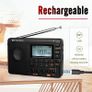 New Radio FM AM SW Portable Radios AM FM Rechargeable Shortwave Radio Battery Batteries Full Wave USB Recorder Speaker Image 9