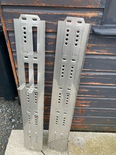 Stainless steel wall starters.