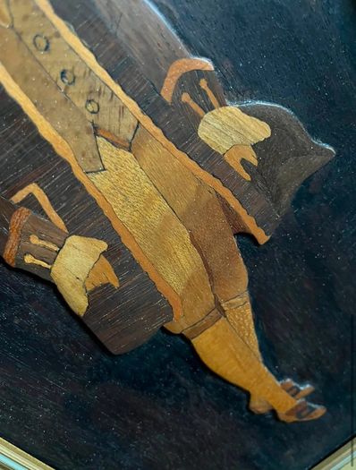 Pair Of Italian Marquetry Plaques