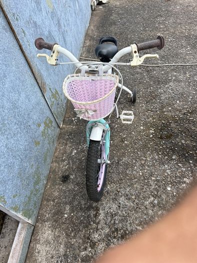 girls bike small child with stabilisers