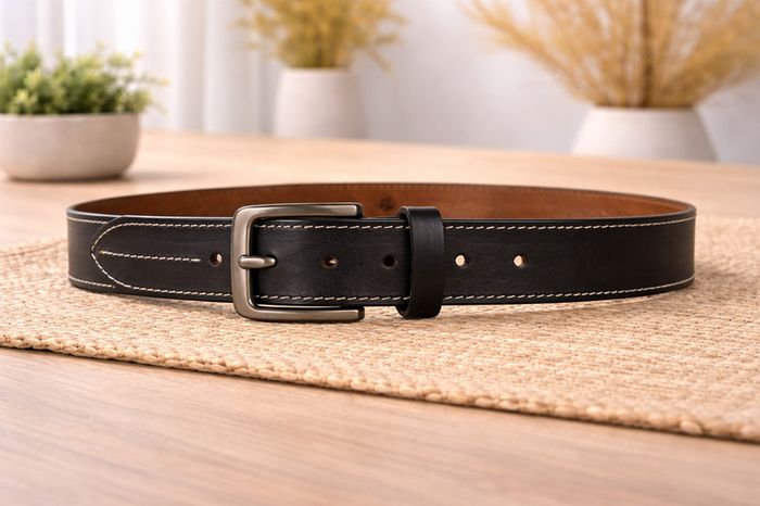 Unisex Genuine Leather Belt Classic Handmade Belt Durable, Long-Lasting, Stylish Leather Waist Belt