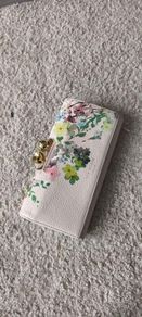Ted Baker Floral Leather Bobble Matinee Purse Nude Pink