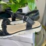 Brand New Girls Black Sandals with Velcro Straps. Size UK 1 / EU 33 Image 4