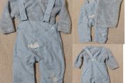 lined Dungaree,s And Fleece Top set