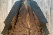 Vintage Burton Tailored Men's Lambswool Overcoat Made in England Brown