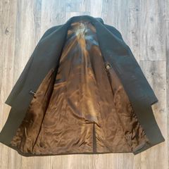 Vintage Burton Tailored Men's Lambswool Overcoat Made in England Brown