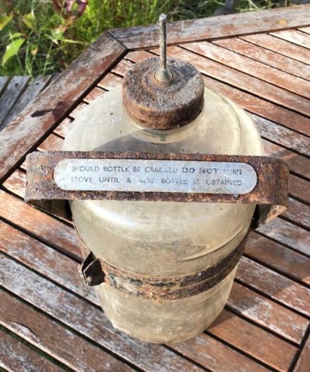 1930s / 1940s Glass Paraffin Bottle