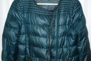Puffer bomber Camaieu Jacket. Ladies. Colour Green/Petrol blue. UK 12.EU 40. MINT COND.
