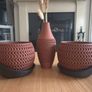 Modern 3D Printed Vase & Planter Set Image 3