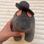 Among Us Grey Plush Soft Toy With Hat Gray  Toikido approx. 20 cm. Used Please see photos Image 3
