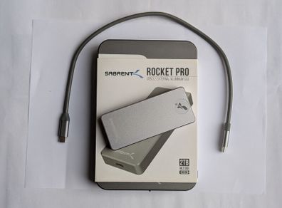 Sabrent Rocket Pro 2TB External NVMe Portable SSD Drive 37% Health