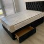 Double Luxus Divan Beds With Memory Foam Mattresses And Multiple Design Of Headboards Instock Image 3