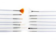 main image for ad 15pcs Professional Nail Art Brushes Set - WHITE