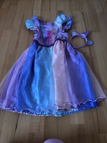 Unicorn dress and head band 6-8
